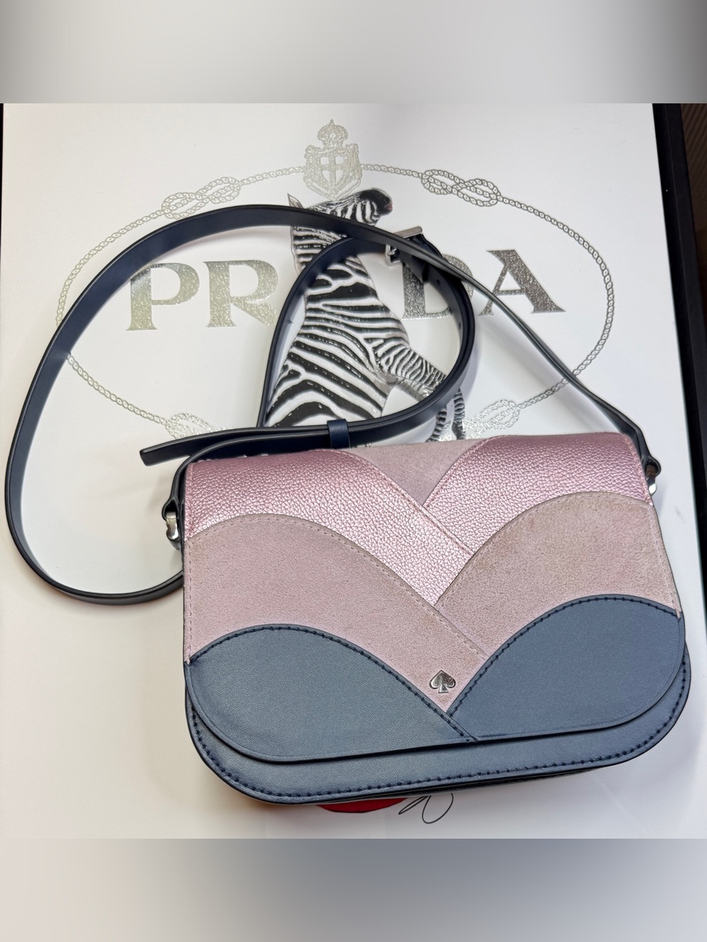Kate Spade Nadine Patchwork Medium Flap Shoulder Bag - Picture 2 of 11